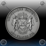 1oz GABON 1000 Francs " SNAKE " 2013